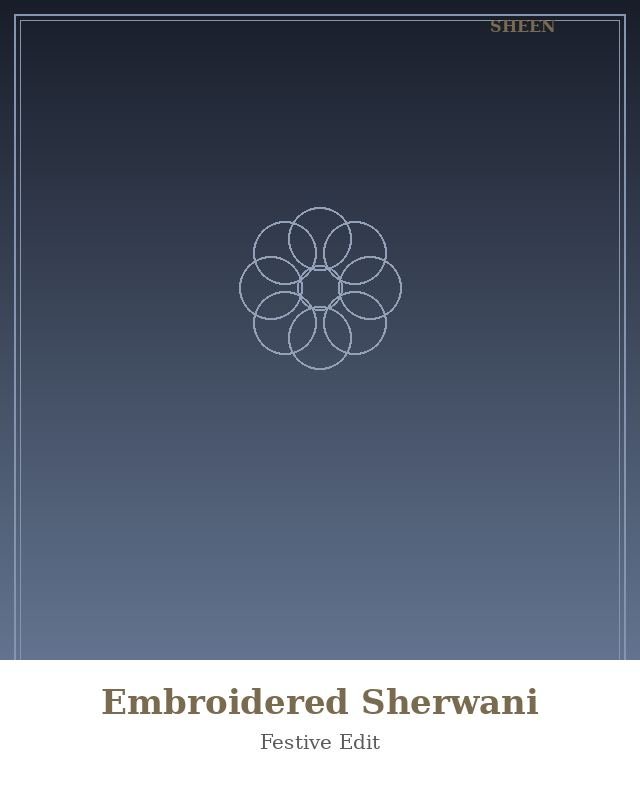 Embroidered Sherwani