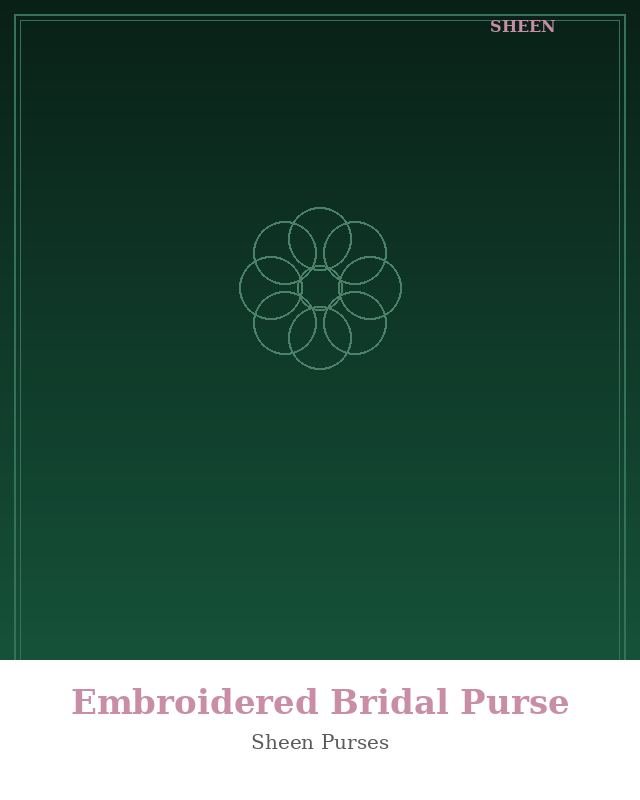 Embroidered Bridal Purse