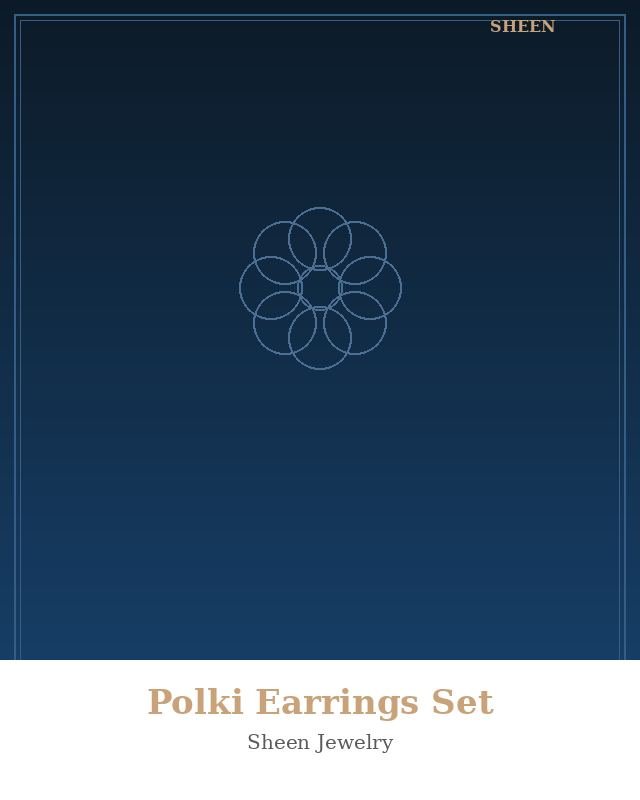 Polki Earrings Set